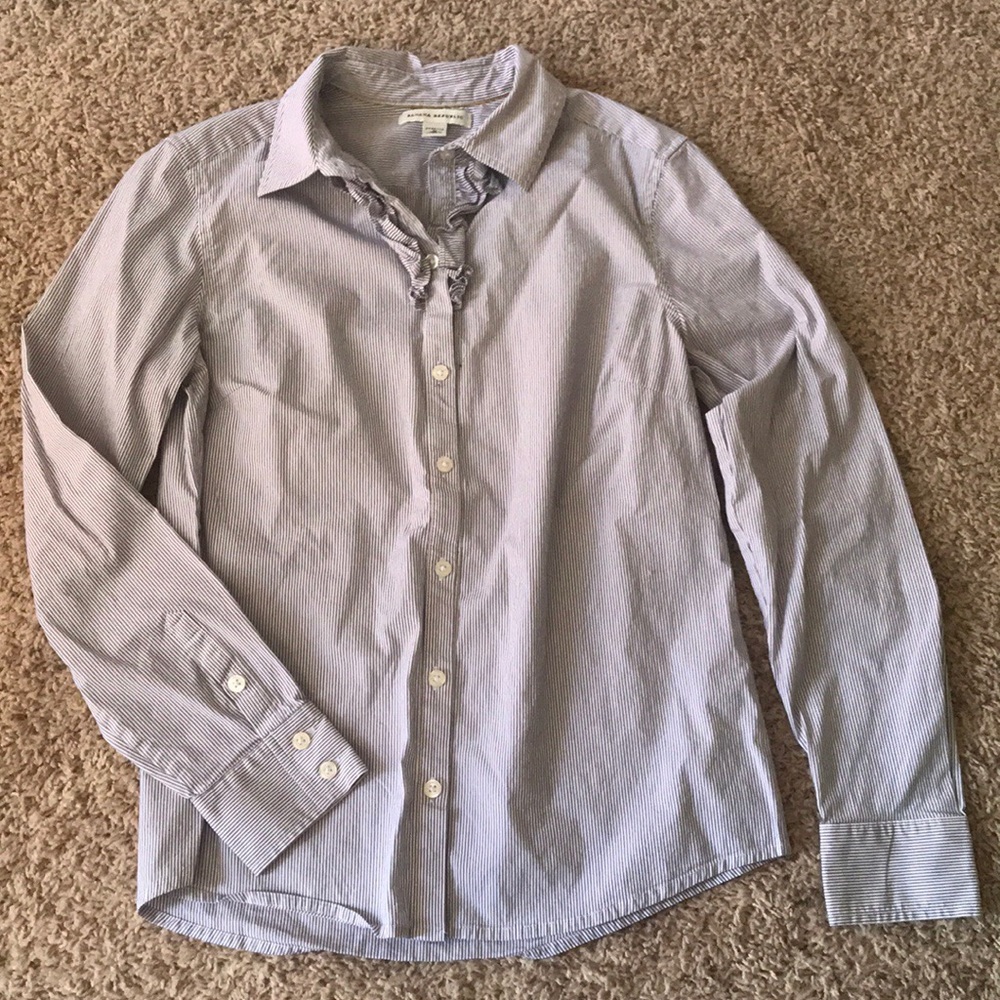 Banana Republic Pinstripe ‘Stretch’ Blouse